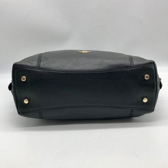 Coach Black Leather Lenox Convertible Satchel Bag F59325 - Picture 5 of 11